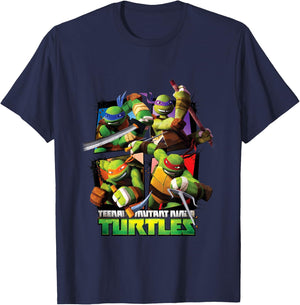 TMNT Ninja Turtle TV Series T-Shirt - T-Shirt | Navy