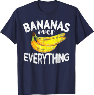 Bananas Over Everything Banana T-Shirt - T-Shirt | Navy