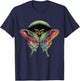 Moon Butterfly Occult Goth Art Gothic Vintage T-Shirt - T-Shirt | Navy