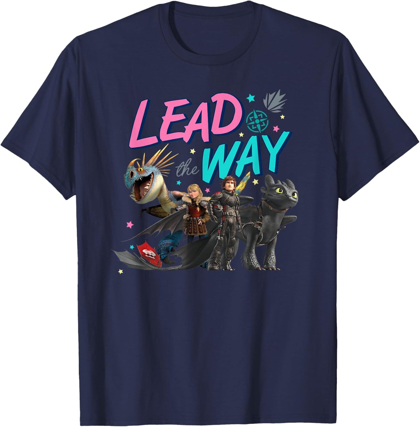 How to Train Your Dragon 3 Hidden World Lead the Way T-Shirt - T-Shirt | Navy