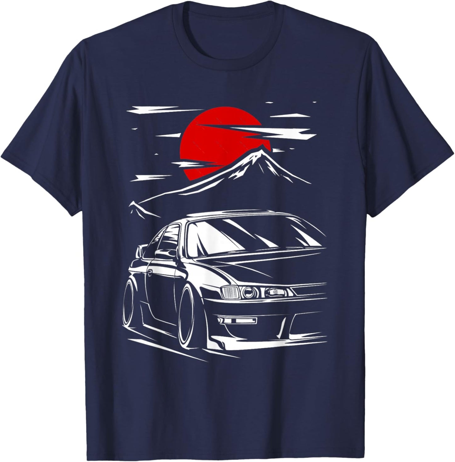 Silvia s14 lover sport car T-Shirt - T-Shirt | Navy