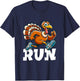Run Funny Thanksgiving Running 5k Race Turkey Trot T-Shirt - T-Shirt | Navy