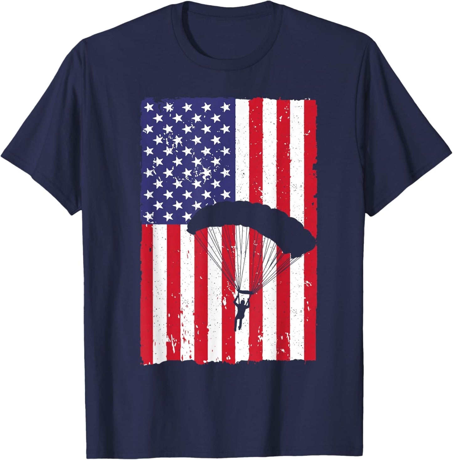 Skydiving Art Women Sky Diving Parachutist Skydiver T-Shirt - T-Shirt | Navy