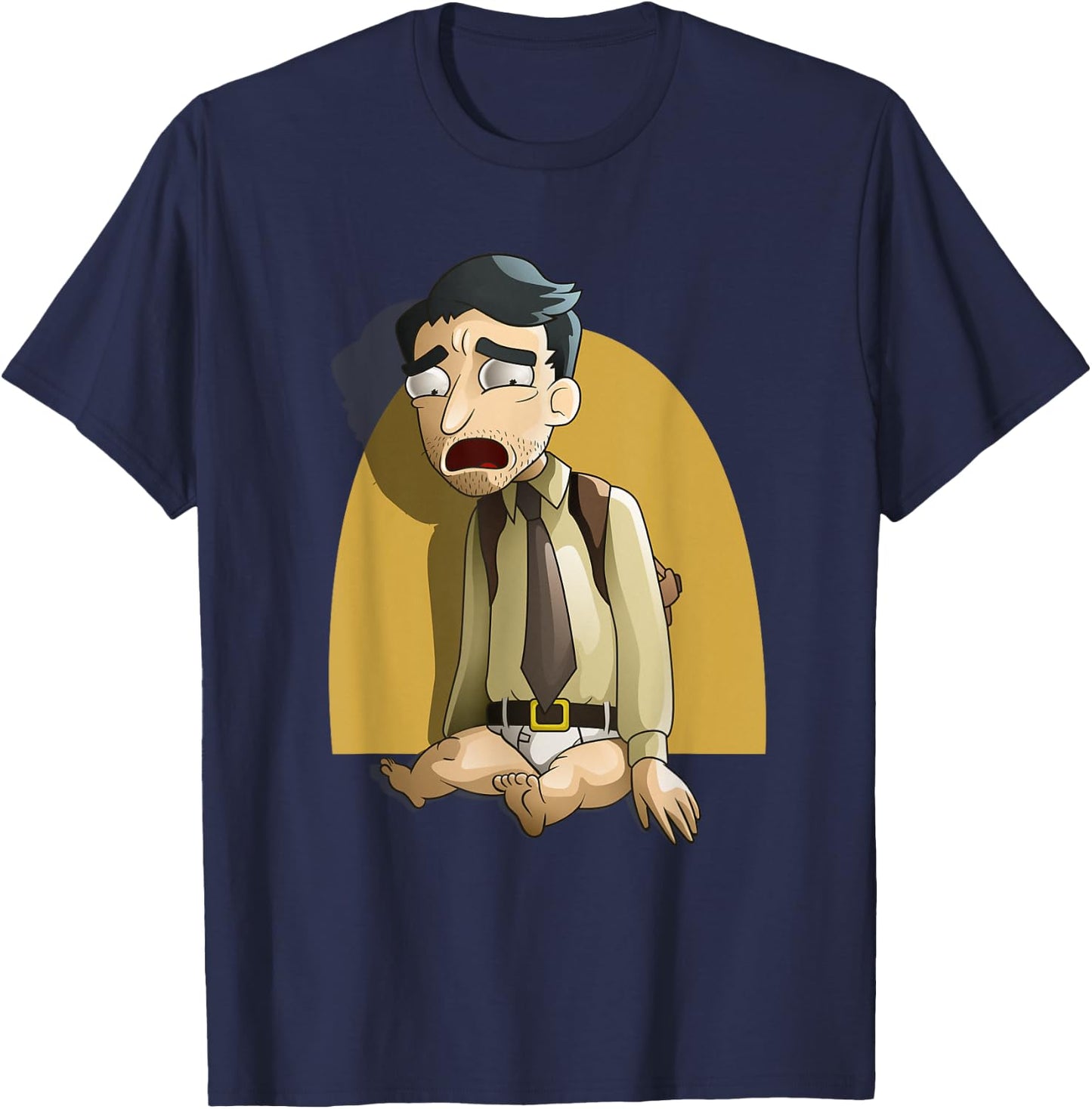 Mademark x Rick and Morty - Rick and Morty Shirt Baby Leg Detective T-Shirt - T-Shirt | Navy