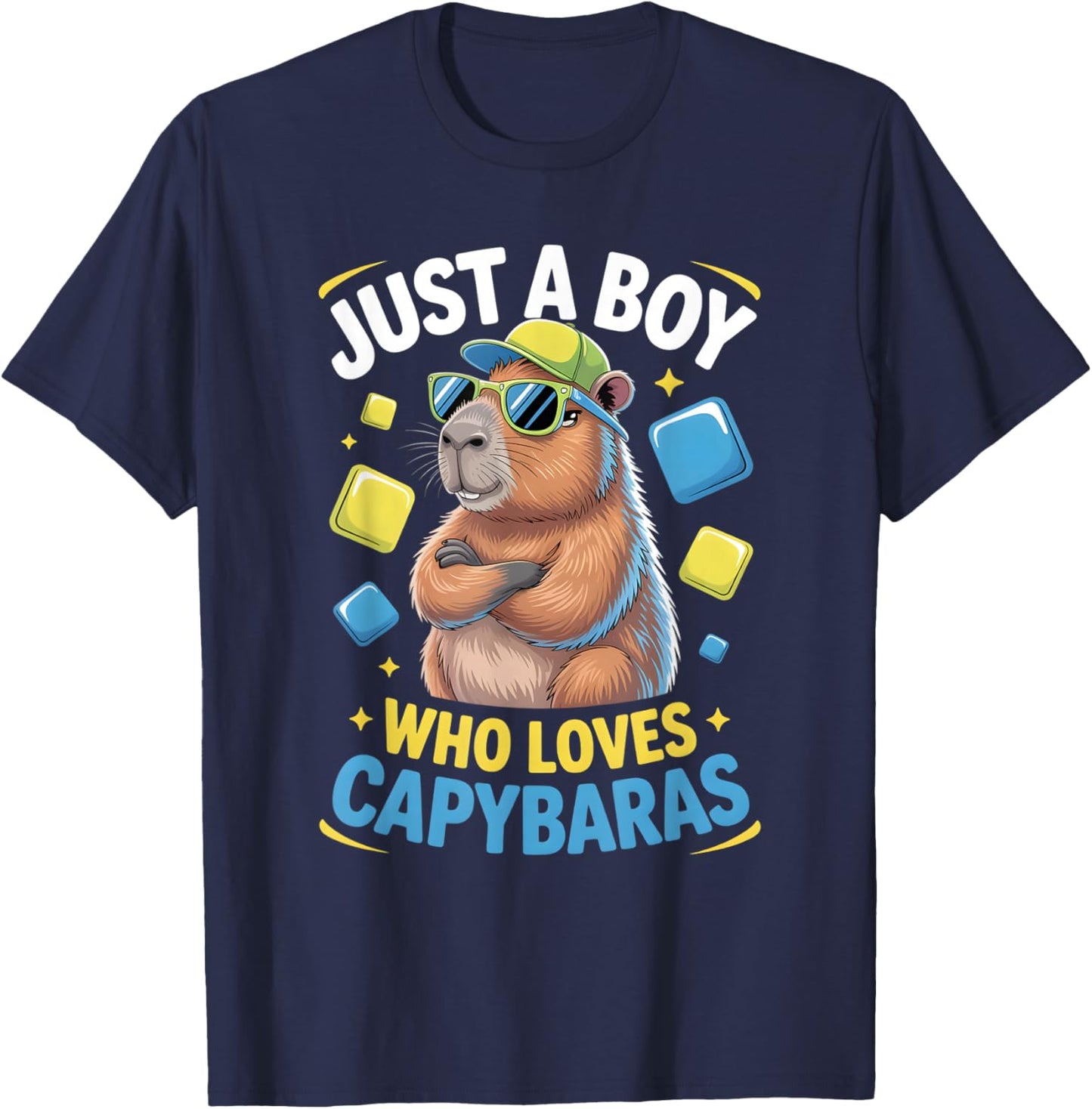 Boys Capybara T-Shirt - T-Shirt | Navy