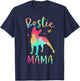 Bostie Mama Colorful Boston Terrier Gifts Dog Mom T-Shirt - T-Shirt | Navy