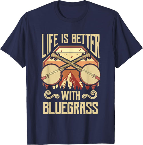 Banjo Vintage Retro Bluegrass Music Fans Banjo Player