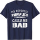 My Favorite Swimmer Calls Me Dad - Vintage Swim Pool T-Shirt - T-Shirt | Navy