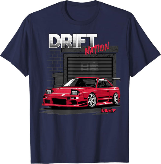 Silvia s13 200SX lover sport car T-Shirt - T-Shirt | Navy