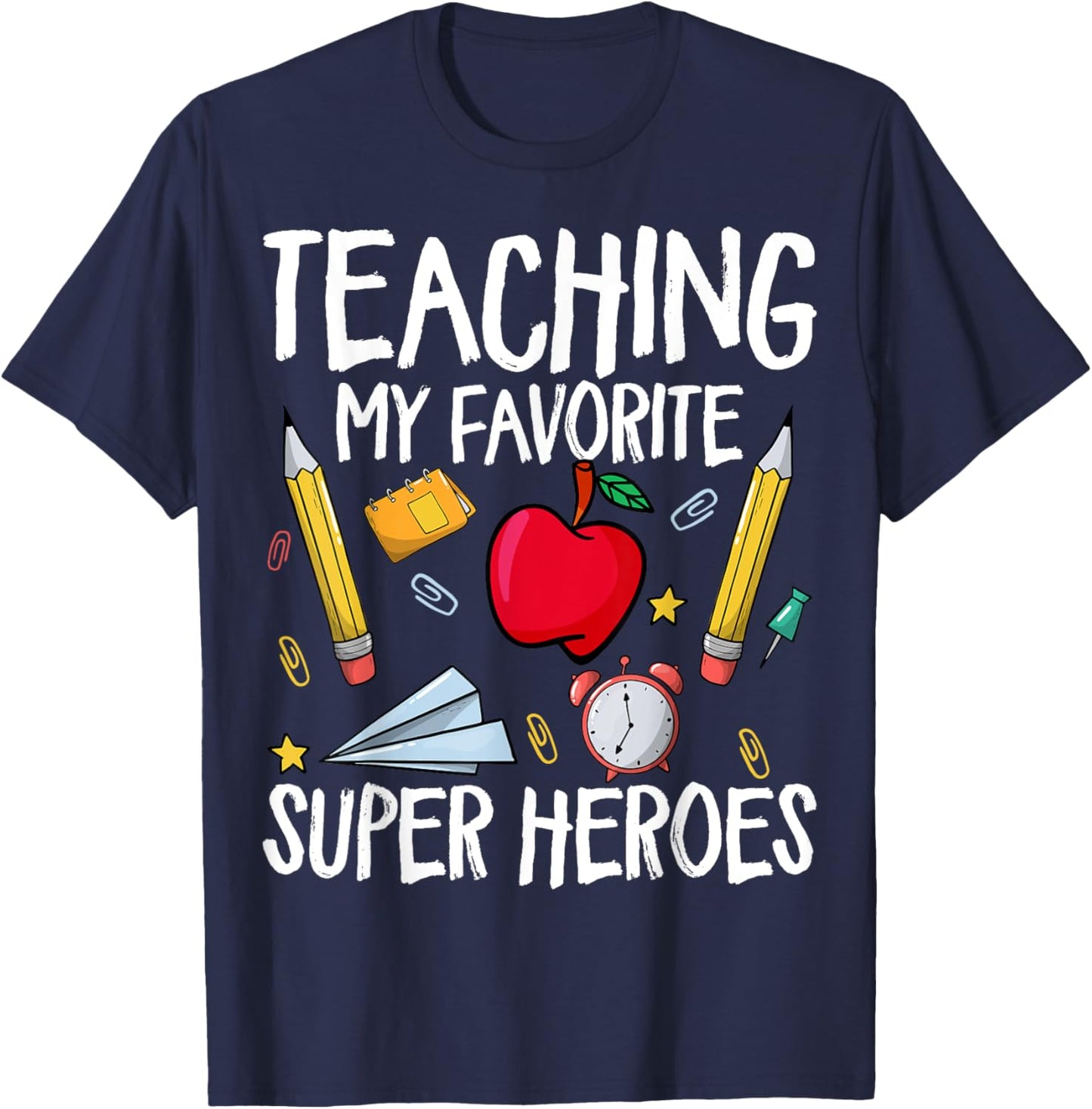 Teaching My Favorite Superheroes - Special Education Teacher Women T-Shirt - T-Shirt | Navy