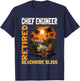 Retired Chief Engineer - Funny Retirement T-Shirt - T-Shirt | Navy