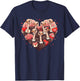 Funny Ostrich Heart Valentine Ostrich Kids T-Shirt - T-Shirt | Navy
