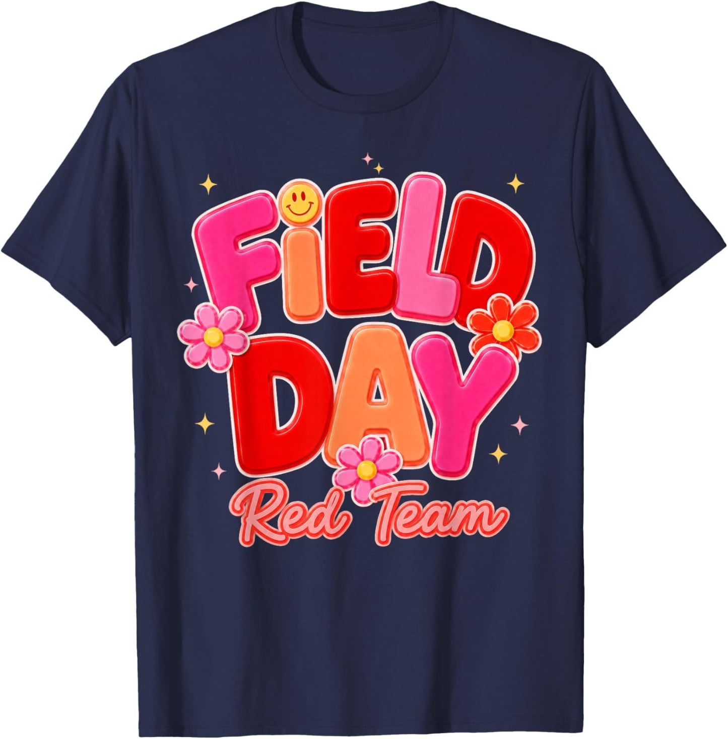Field Day Red Team Let The Games Begin Fun Day Field Trip T-Shirt - T-Shirt | Navy