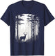 Deer Forest Wildlife T-Shirt - T-Shirt | Navy