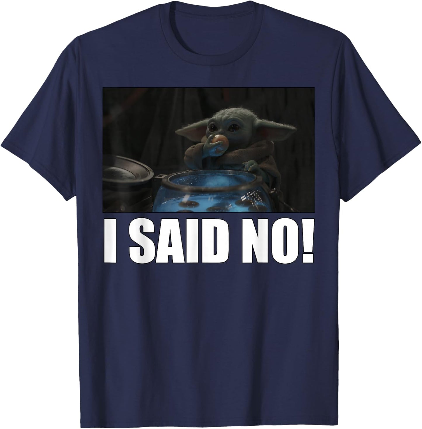 Star Wars: The Mandalorian The Child I Said No R5 T-Shirt - T-Shirt | Navy