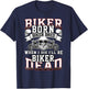 Biker Born Biker Bred When I Die I'll Be Biker Dead T-Shirt - T-Shirt | Navy