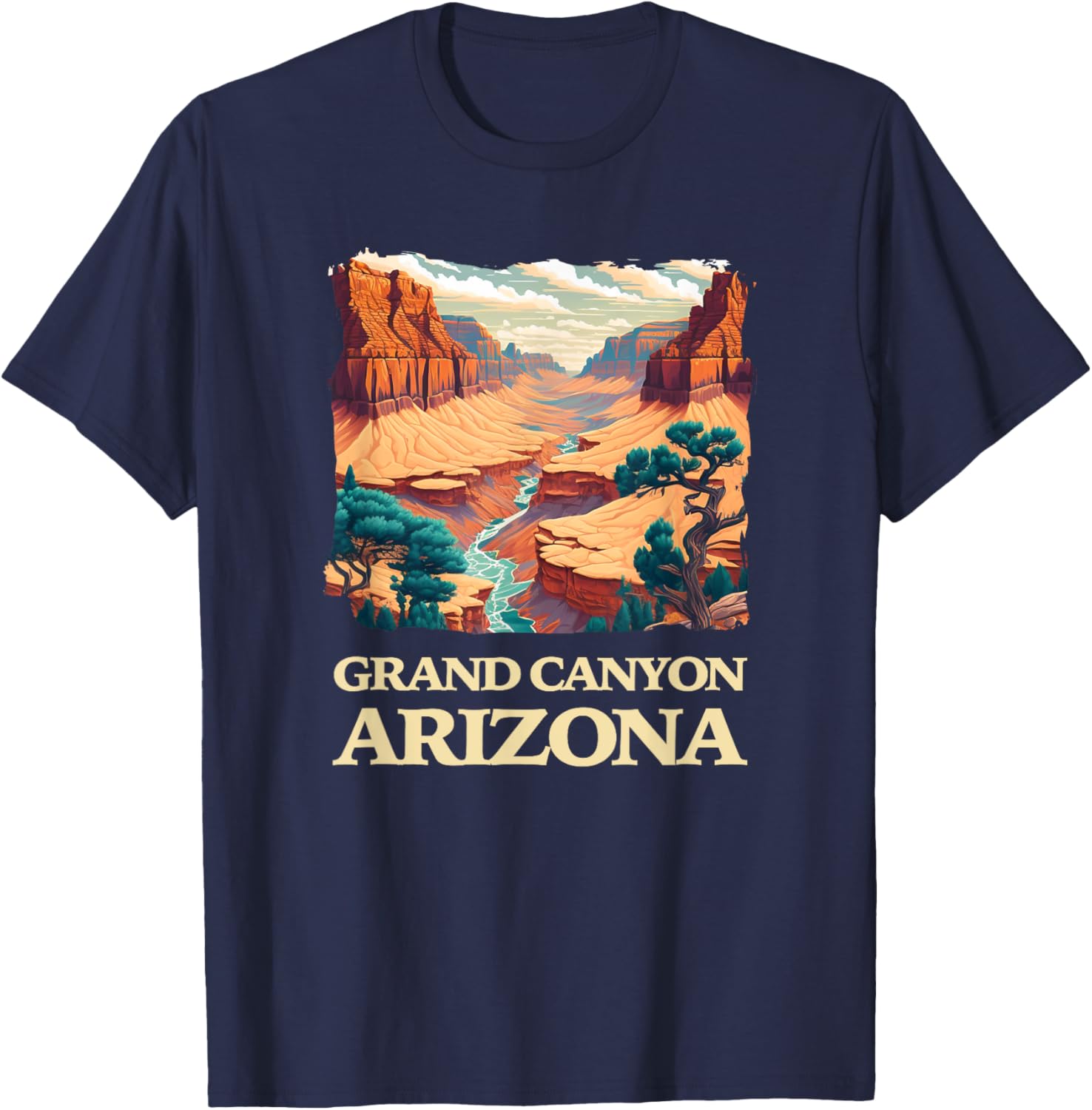 Grand Canyon National Park Arizona T-Shirt - T-Shirt | Navy