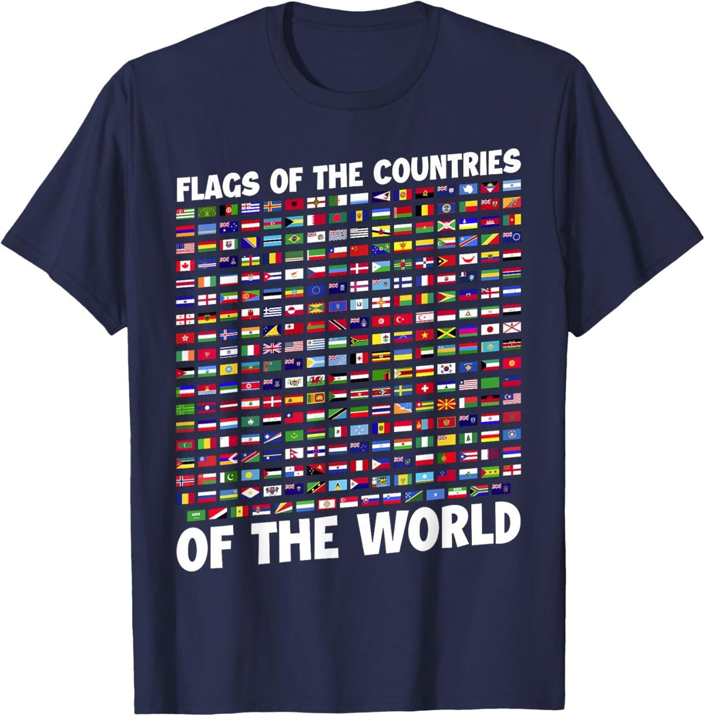 Humanity & Traveler Designs Men's Earth Day Flag - Black, Small T-Shirt - T-Shirt | Navy