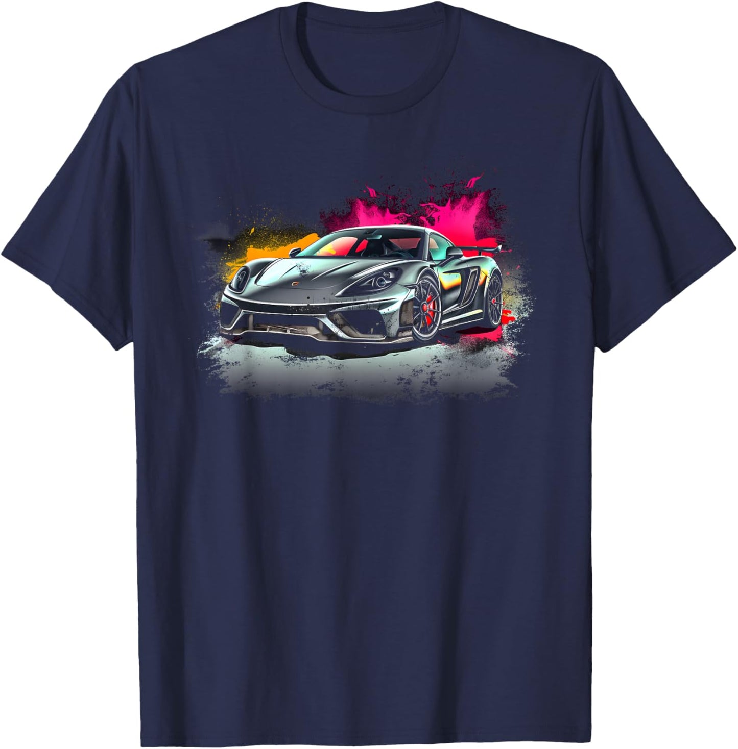 Supercar Exotic Sports Car Concept Hypercar Vintage Graphic T-Shirt - T-Shirt | Navy