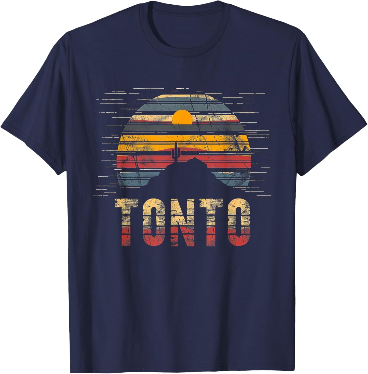 Tonto - US National Park Forest Vintage Men Women Kids Retro T-Shirt - T-Shirt | Navy