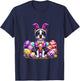 Funny Easter Day Boston Terrier Bunny Costume T-Shirt - T-Shirt | Navy
