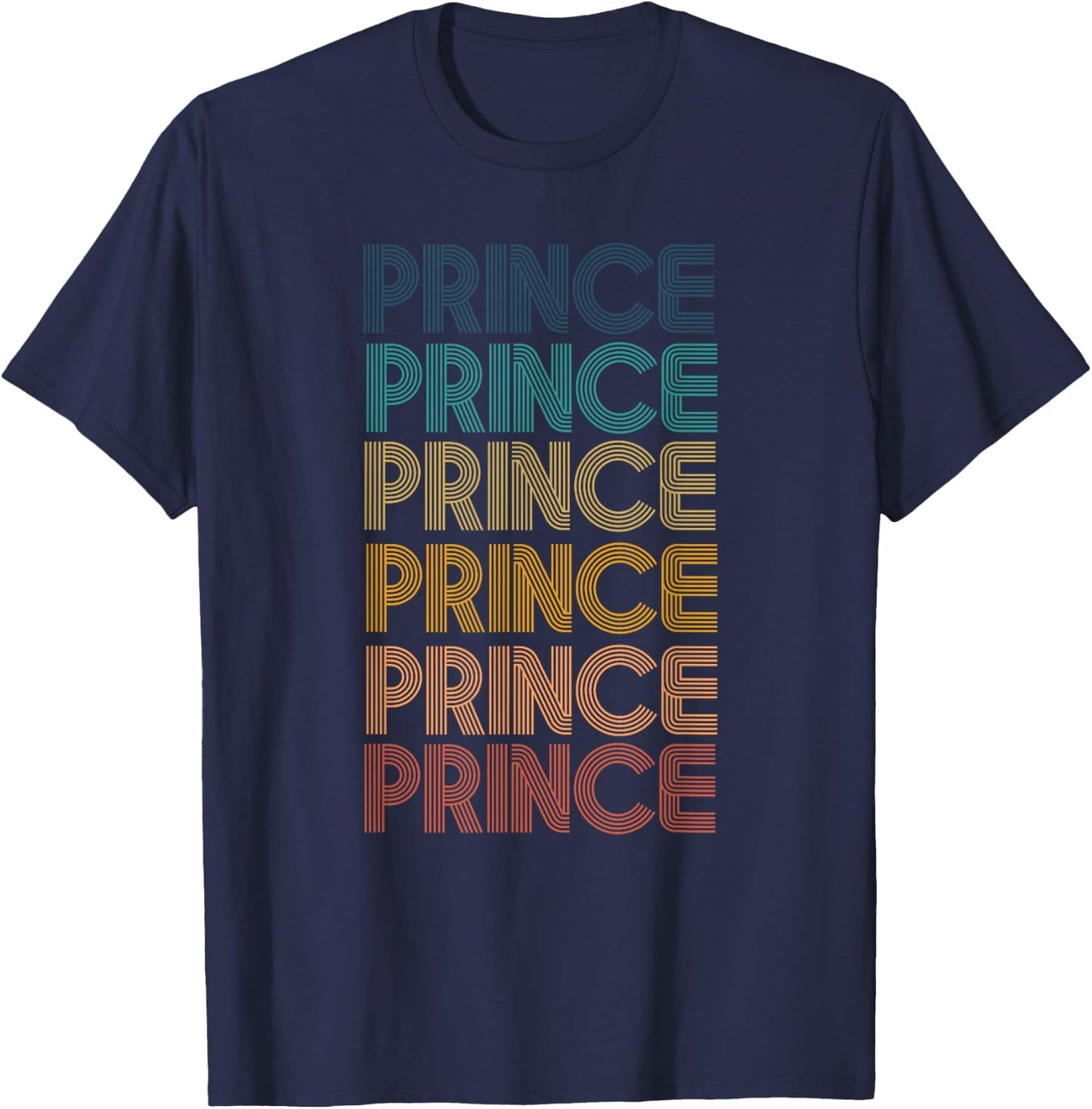 Retro Vintage Prince Classic Name Cool 80s 90s T-Shirt - T-Shirt | Navy