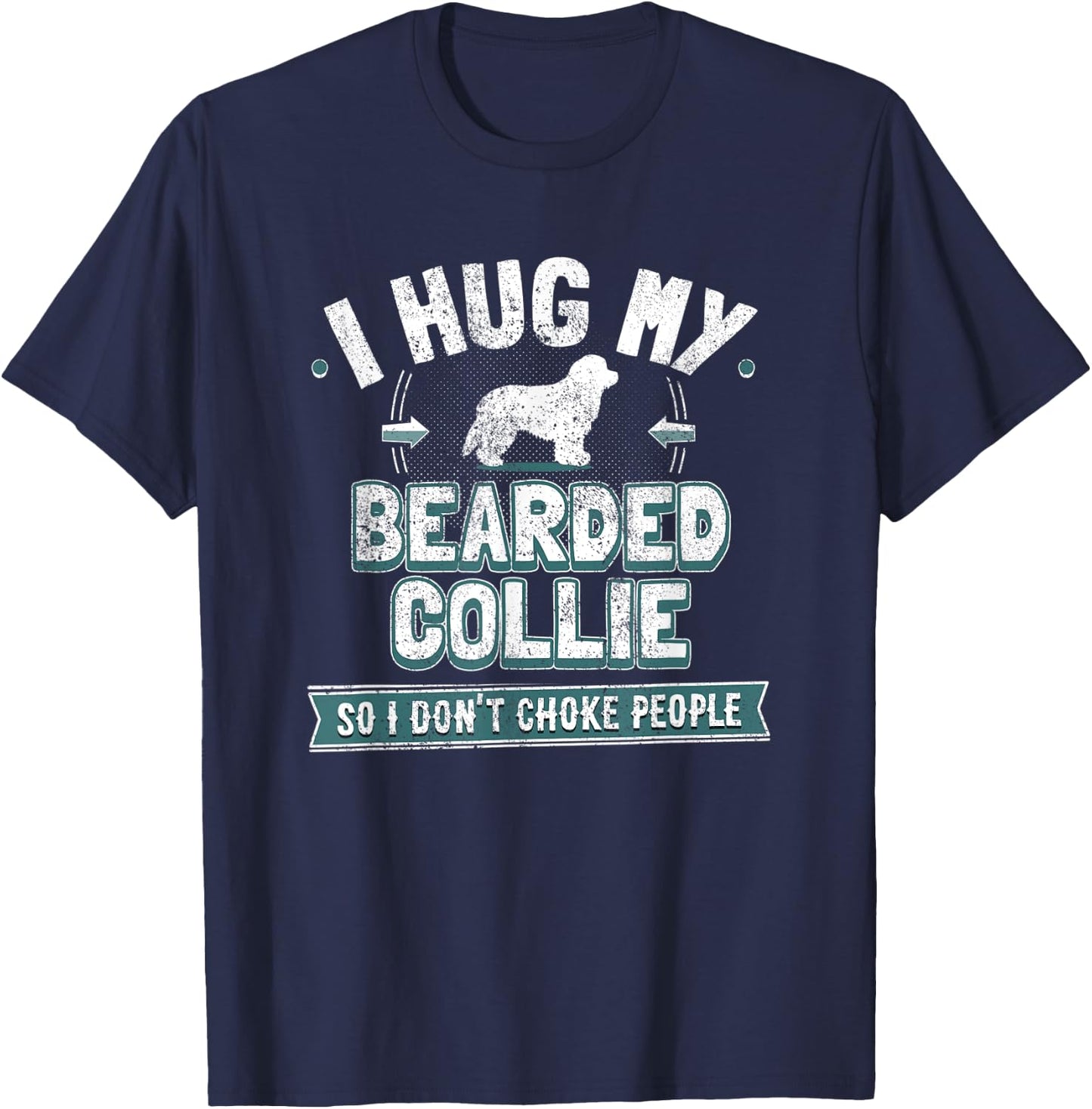 Bearded Collie T-Shirt - T-Shirt | Navy
