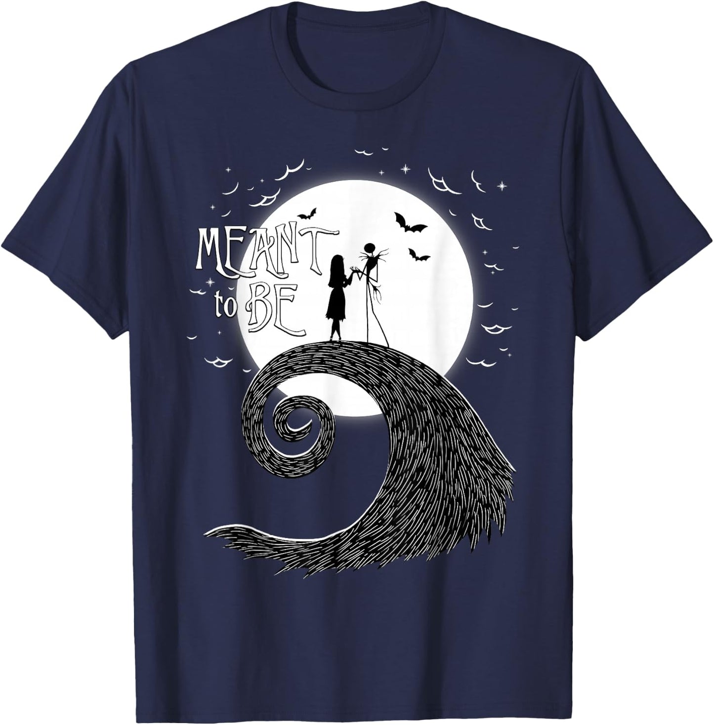 Disney The Nightmare Before Christmas Jack and Sally T-Shirt - T-Shirt | Navy