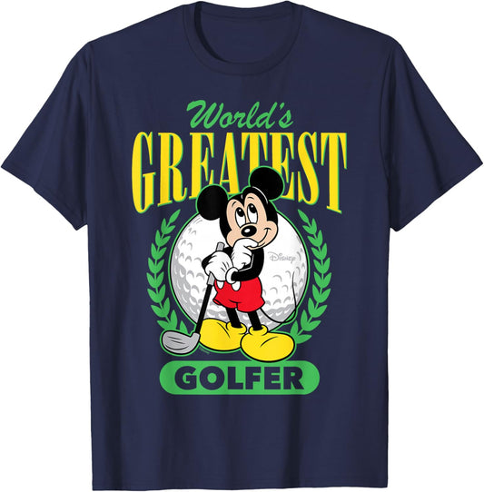 Mickey Mouse - World's Greatest Golfer T-Shirt - T-Shirt | Navy