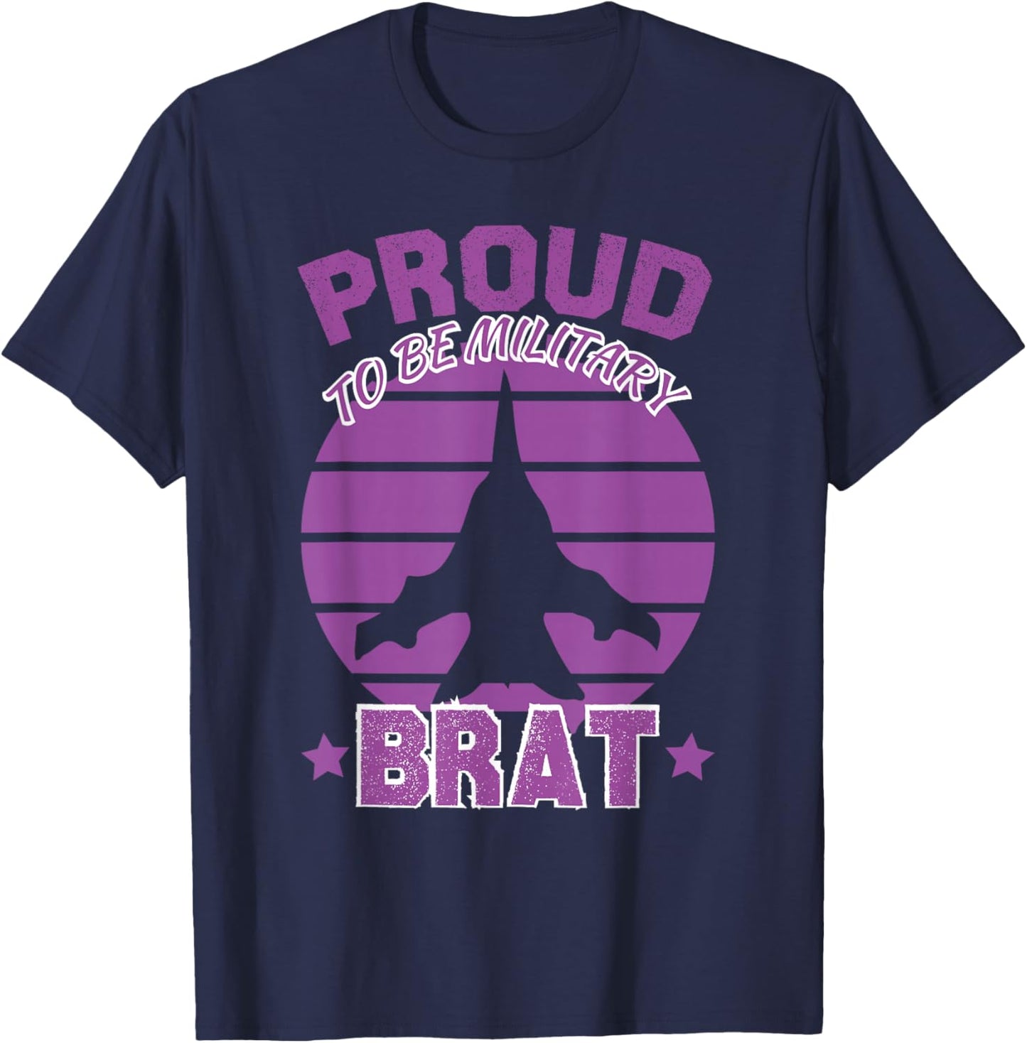Proud To Be Military Brat Military Kids Awareness T-Shirt - T-Shirt | Navy