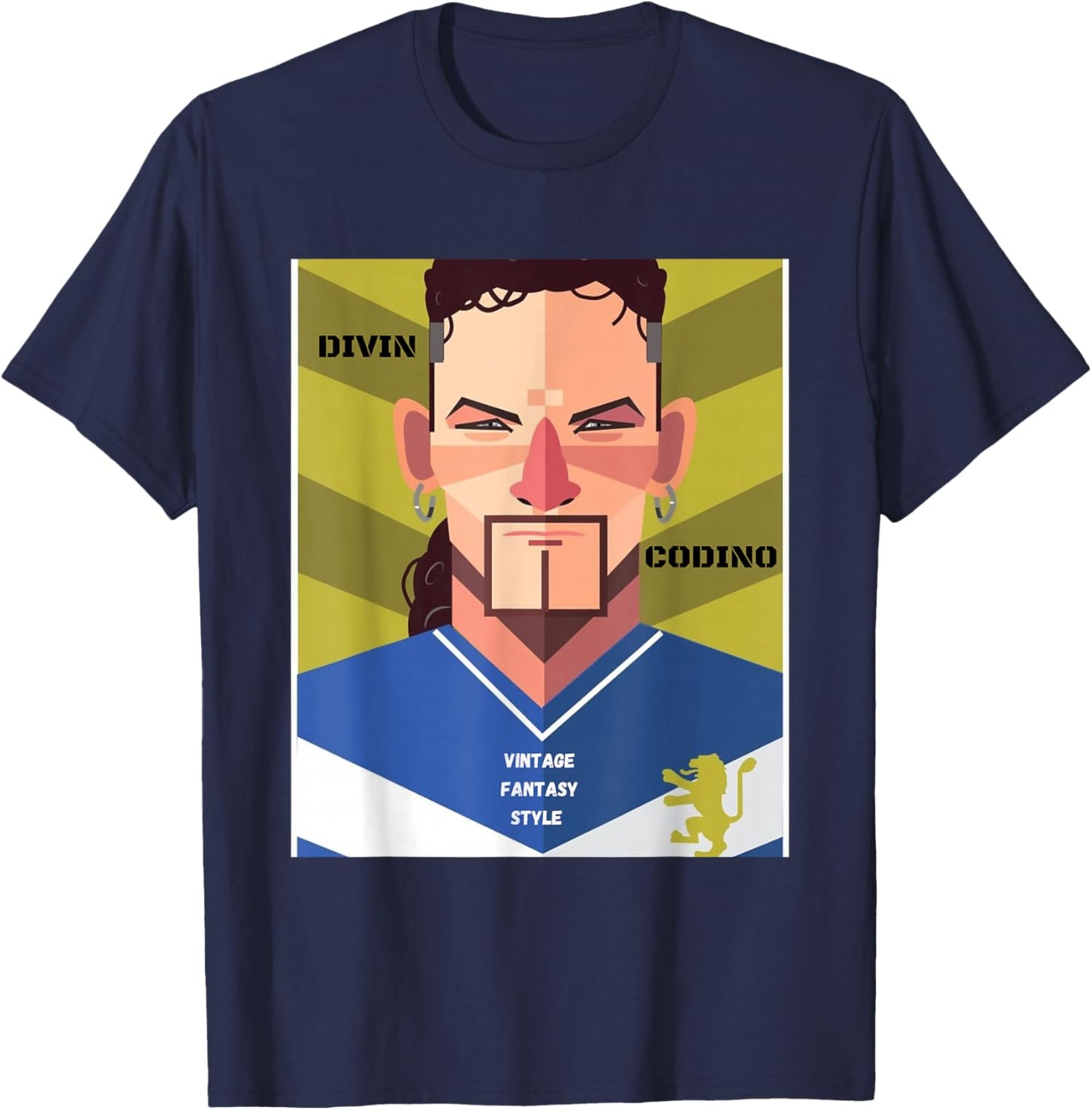 Divin Codino Roberto Baggio T-Shirt - T-Shirt | Navy