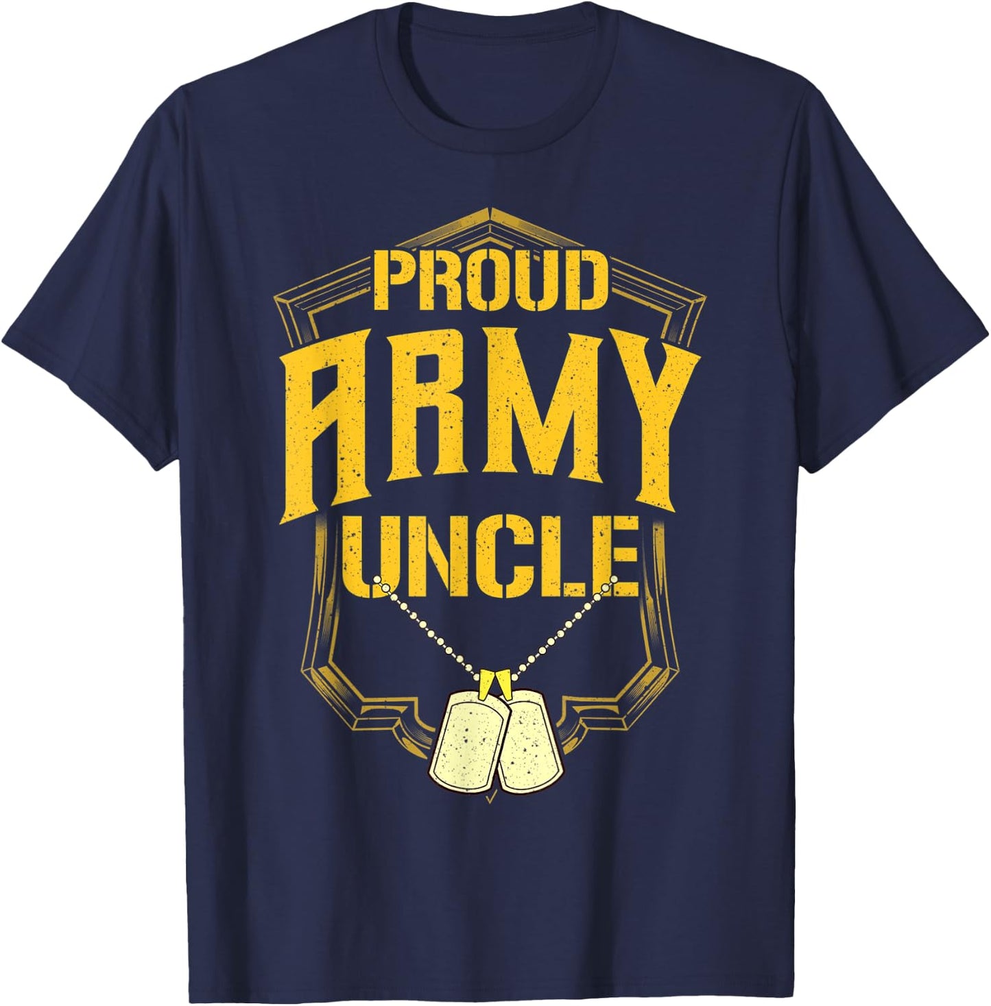 Proud Army Uncle Shirt Military Pride T Shirt T-Shirt - T-Shirt | Navy