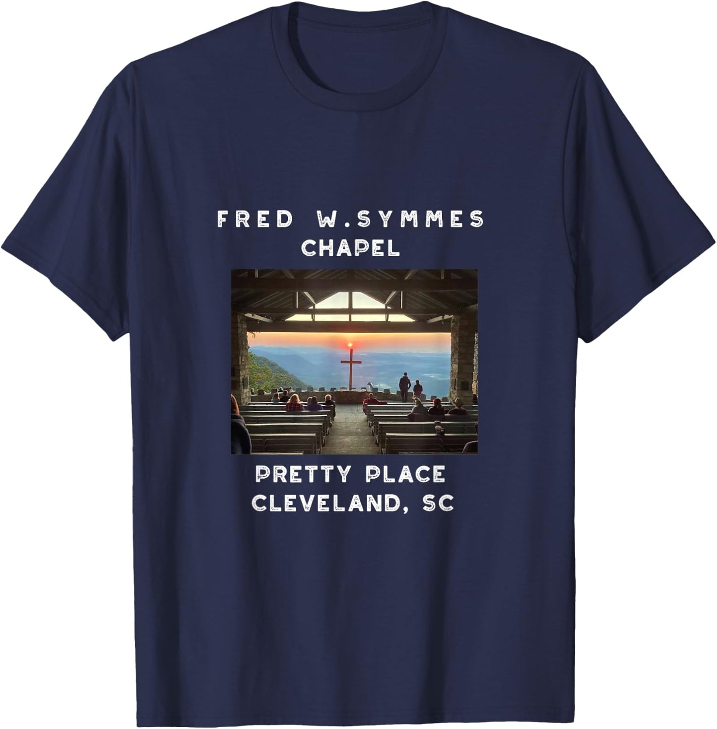 Buffalo Symmes Chapel Pretty Place South Carolina T-Shirt - T-Shirt | Navy