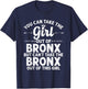Girl Out of Bronx NY New York Gift Funny Home Roots USA T-Shirt - T-Shirt | Navy