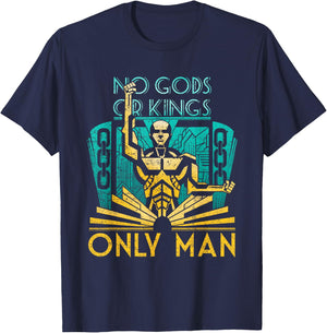 Objectivist Atheist Libertarian No Gods or Kings Only Man T-Shirt - T-Shirt | Navy