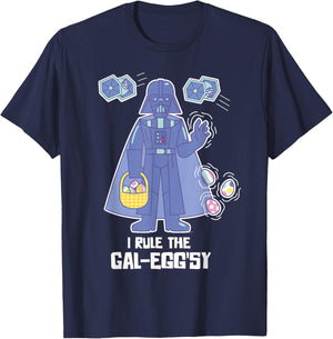 Star Wars Darth Vader I Rule the Gal-Egg’sy Funny Easter T-Shirt - T-Shirt | Navy