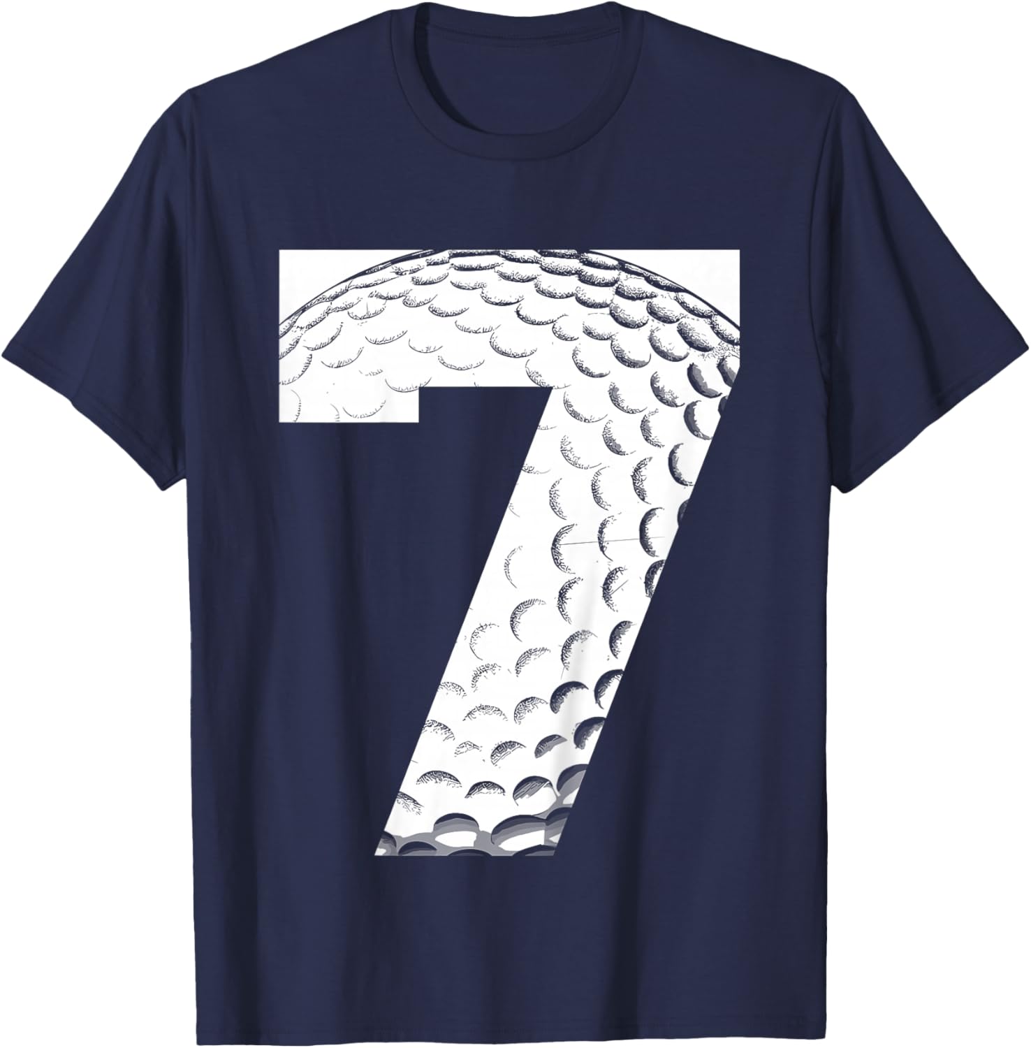 Kids 7th Birthday Boy Golf Player Golf 7 Years Old T-Shirt - T-Shirt | Navy
