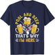 Pool & Beer That's Why I'm Here Billiard Players T-Shirt - T-Shirt | Navy