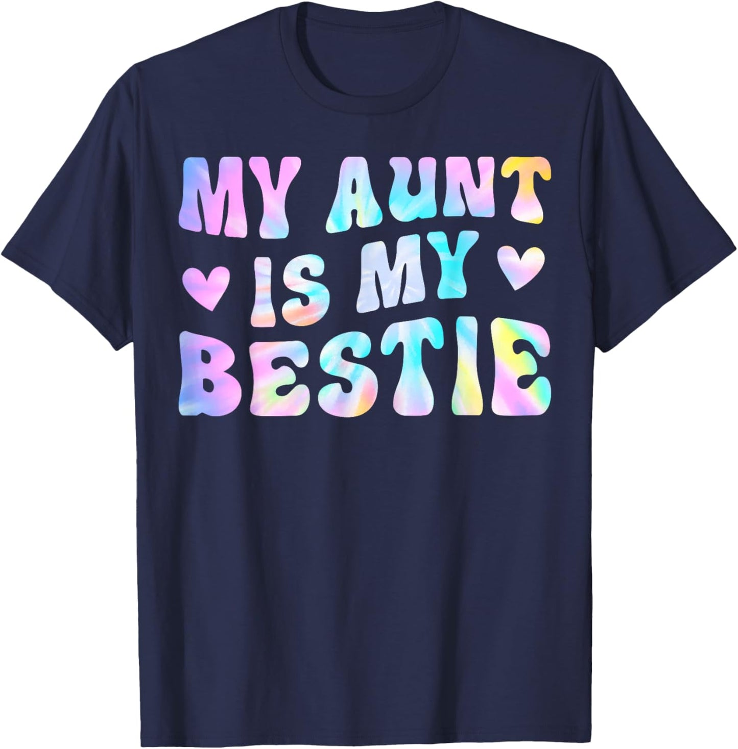 My Aunt is My Bestie Aunt And niece Matching T-Shirt - T-Shirt | Navy