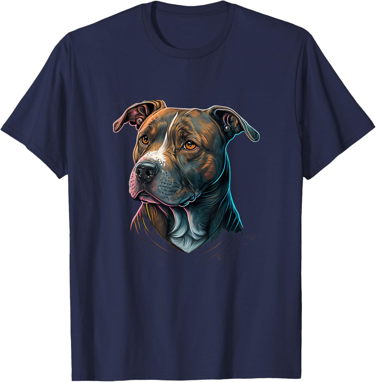 Amstaff Hundemama American Staffordshire Terrier T-Shirt - T-Shirt | Navy