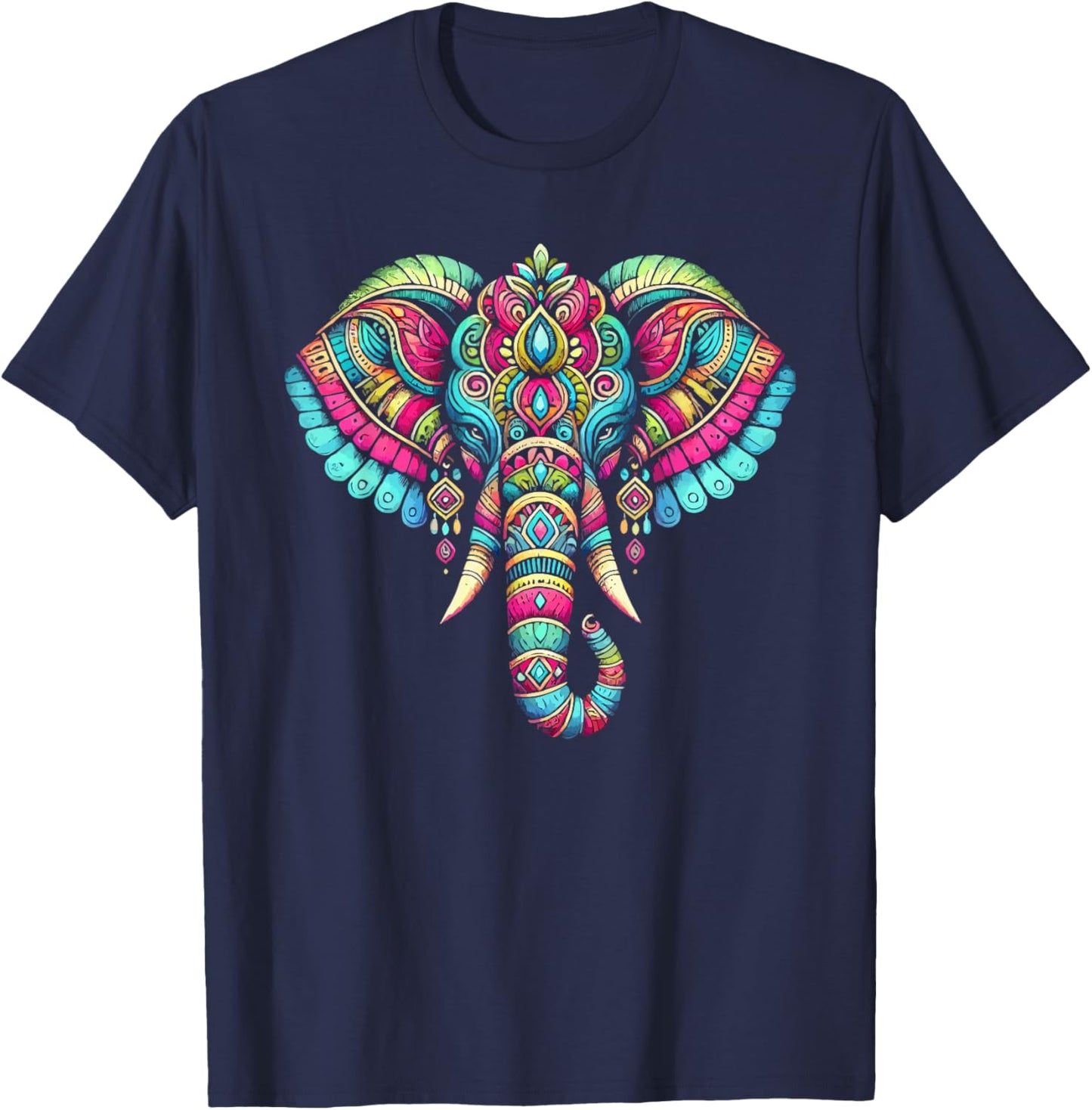 Ganesh Chaturthi Hindu Festival Elephant Lord Ganesha T-Shirt - T-Shirt | Navy