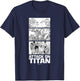 Attack on Titan Annie Leonhart VS Reiner Braun Stack Manga T-Shirt - T-Shirt | Navy