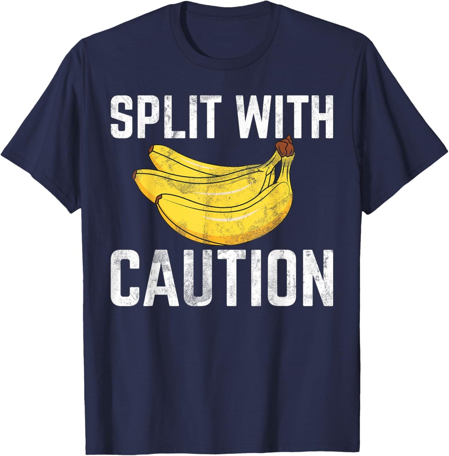 Split with Caution Banana T-Shirt - T-Shirt | Navy