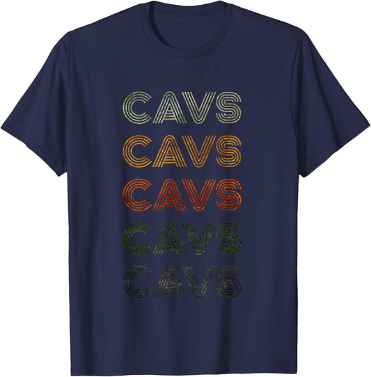 Love Heart Cavs Grunge Vintage Style Black Cavs T-Shirt - T-Shirt | Navy