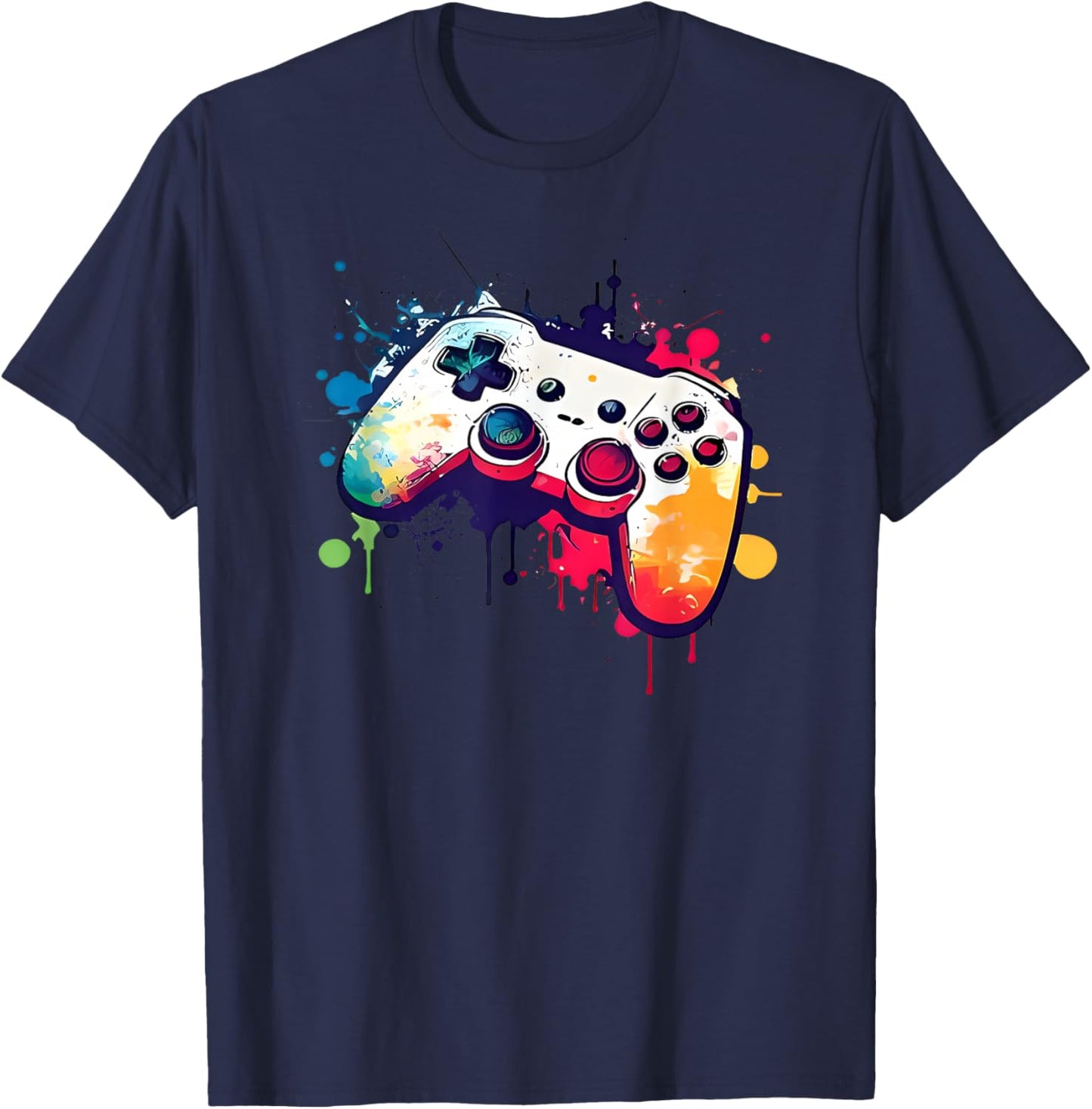 Control All The Things Video Game Controller Gamer Boys Men T-Shirt - T-Shirt | Navy