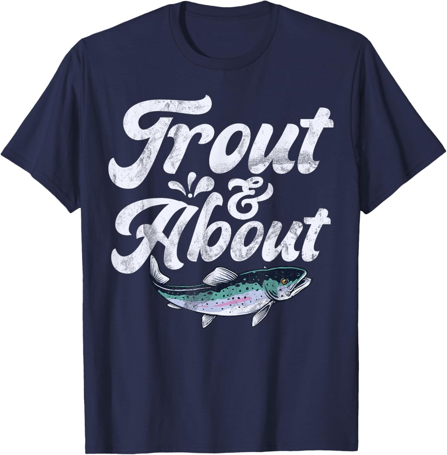 Trout & About Trout T-Shirt - T-Shirt | Navy