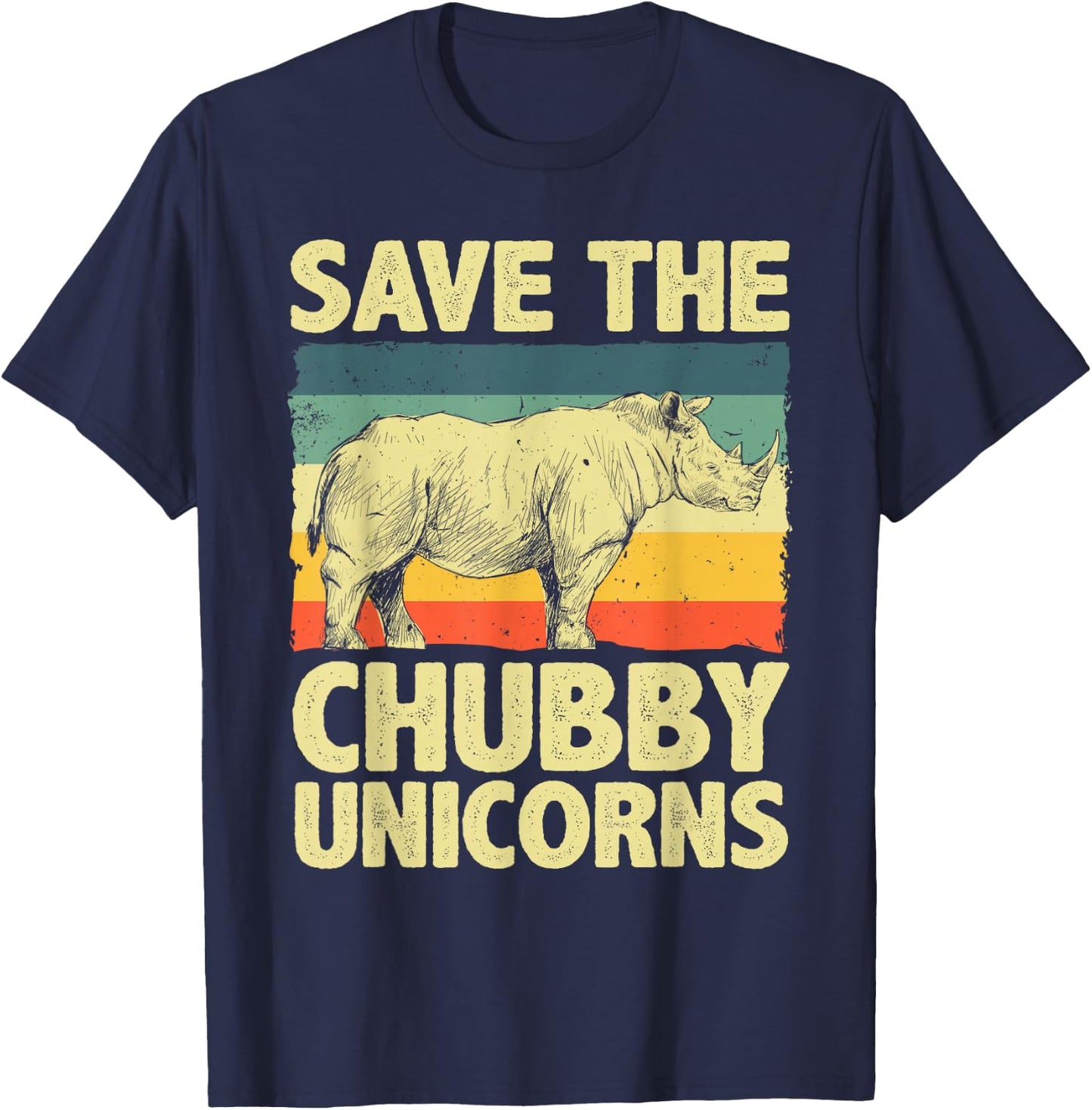 Funny Rhino Design Women Rhino Rhinoceros Lovers T-Shirt - T-Shirt | Navy
