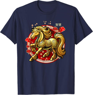 Year Of The Horse 2026 Lunar New Year Chinese New Year 2026 T-Shirt - T-Shirt | Navy
