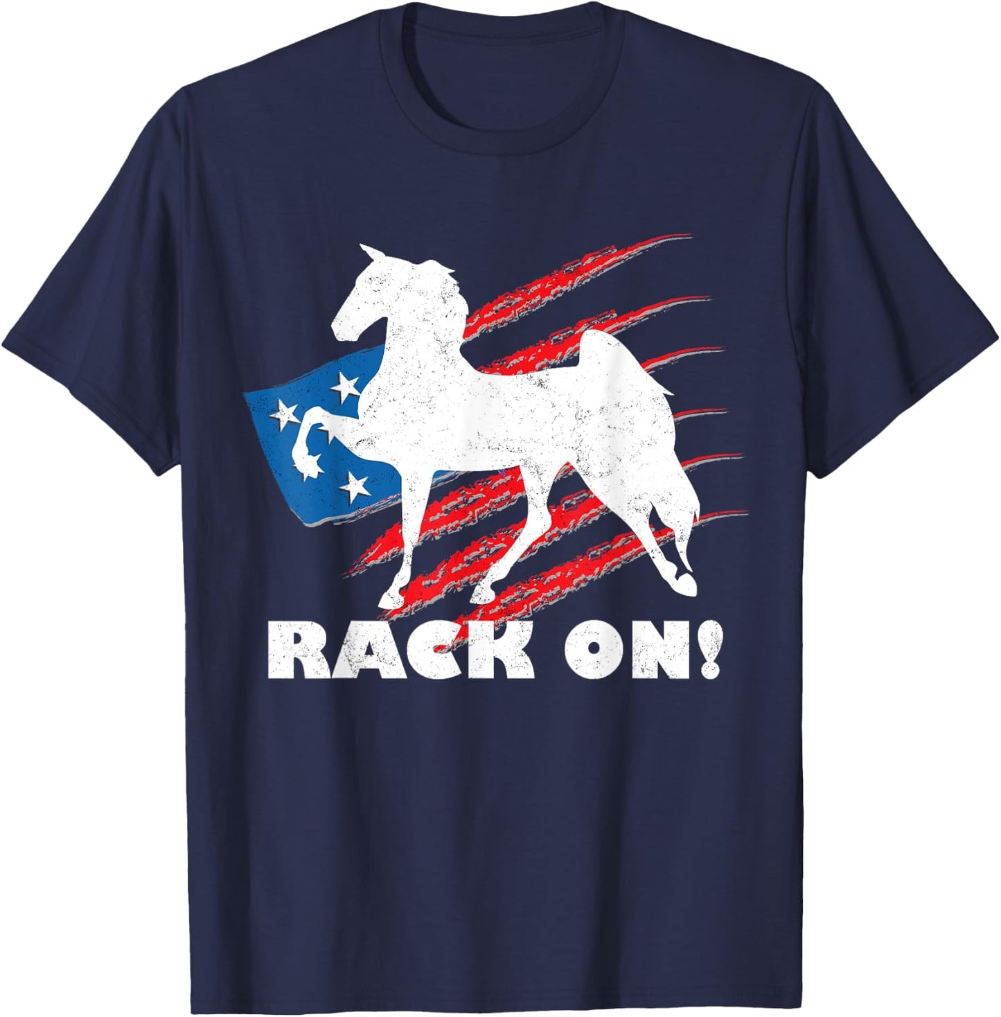 American Saddlebred Horse Training Gaited Horses Equitation T-Shirt - T-Shirt | Navy