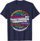 Groovy Family Resource Coordinator Appreciation T-Shirt - T-Shirt | Navy